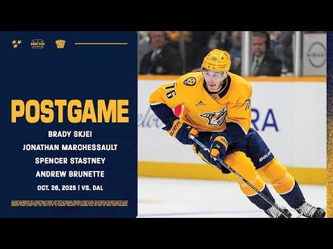 Marchessault, Skjei, Stastney & Brunette - Postgame: Oct. 26, 2025