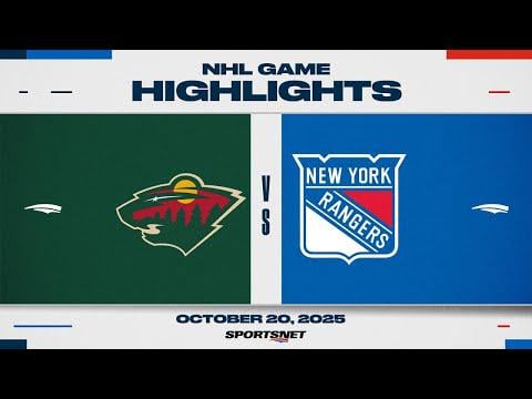 NHL Highlights | Wild vs. Rangers - October 20, 2025