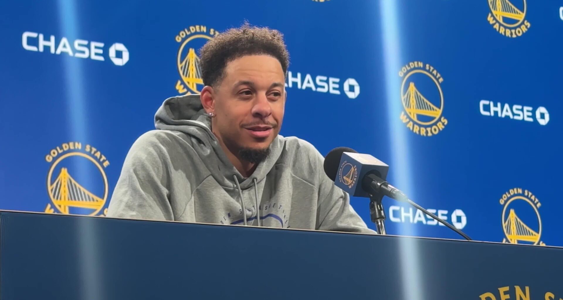 Seth Curry on his acclimation: “I’ve probably watched 95 percent of Warriors games the last 16 years. So I kinda know their style.”