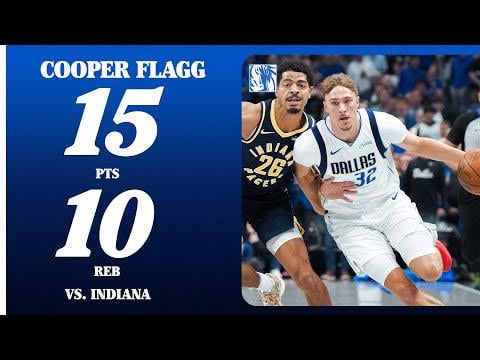 Cooper Flagg (15 PTS 10 REB) vs. Indiana | October 29, 2025