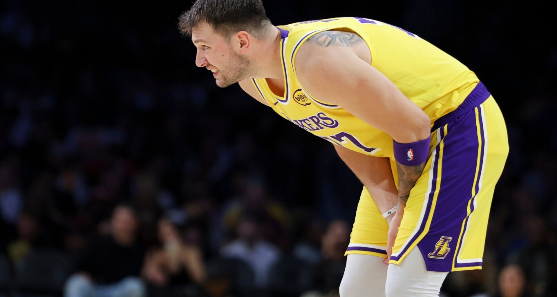 Lakers’ Luka Doncic likely out at least one week with a sprained finger and a bruised leg