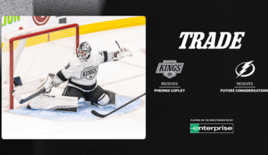 LA Kings Acquire Goaltender Pheonix Copley From the Tampa Bay Lightning | Los Angeles Kings