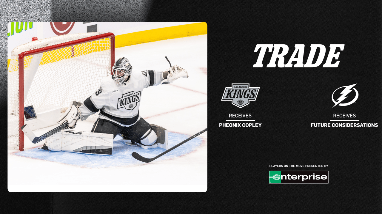 LA Kings Acquire Goaltender Pheonix Copley From the Tampa Bay Lightning | Los Angeles Kings