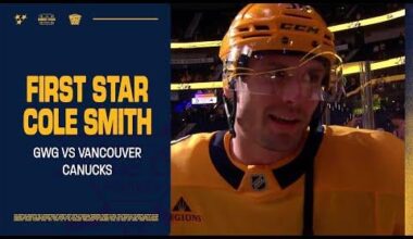 Cole Smith: First Star of the Game with the GWG - Oct. 23, 2025