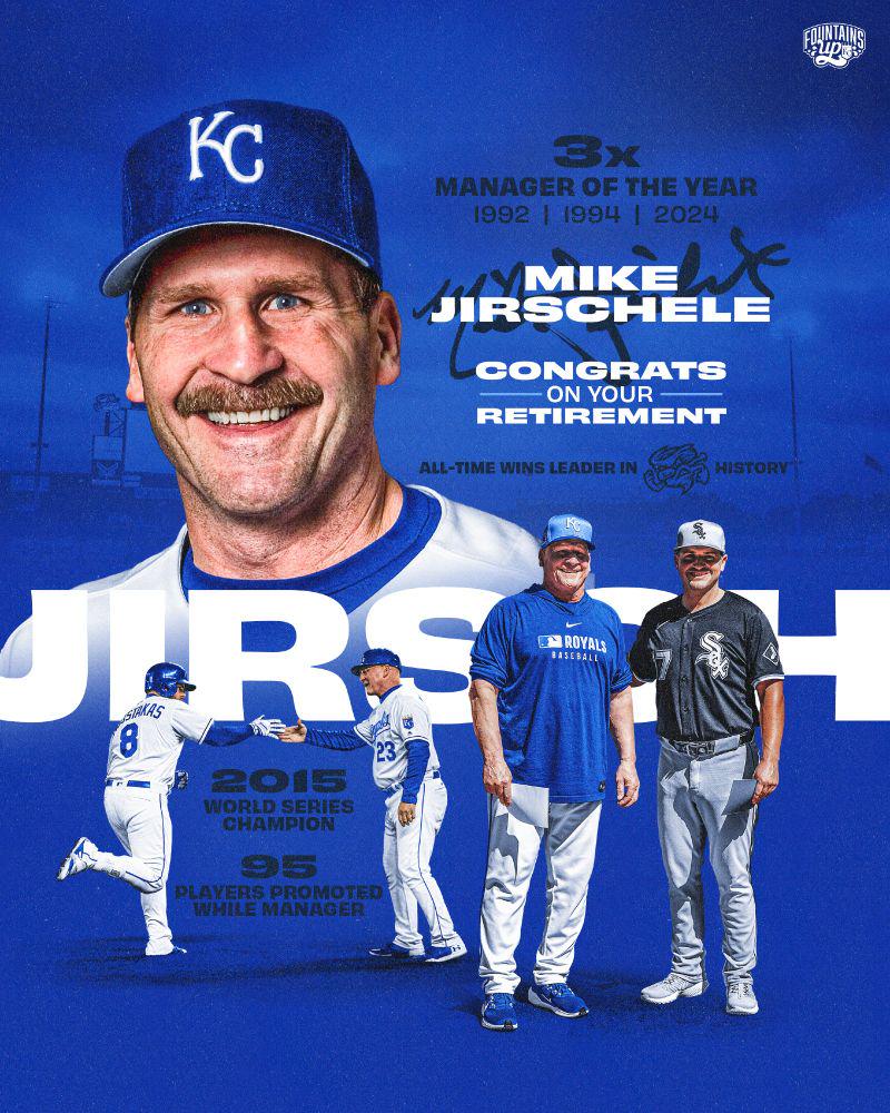 [Royals] Sending our congratulations to World Series Champion Mike Jirschele, and wishing him the best in retirement!

We'll miss you, Jirsch!