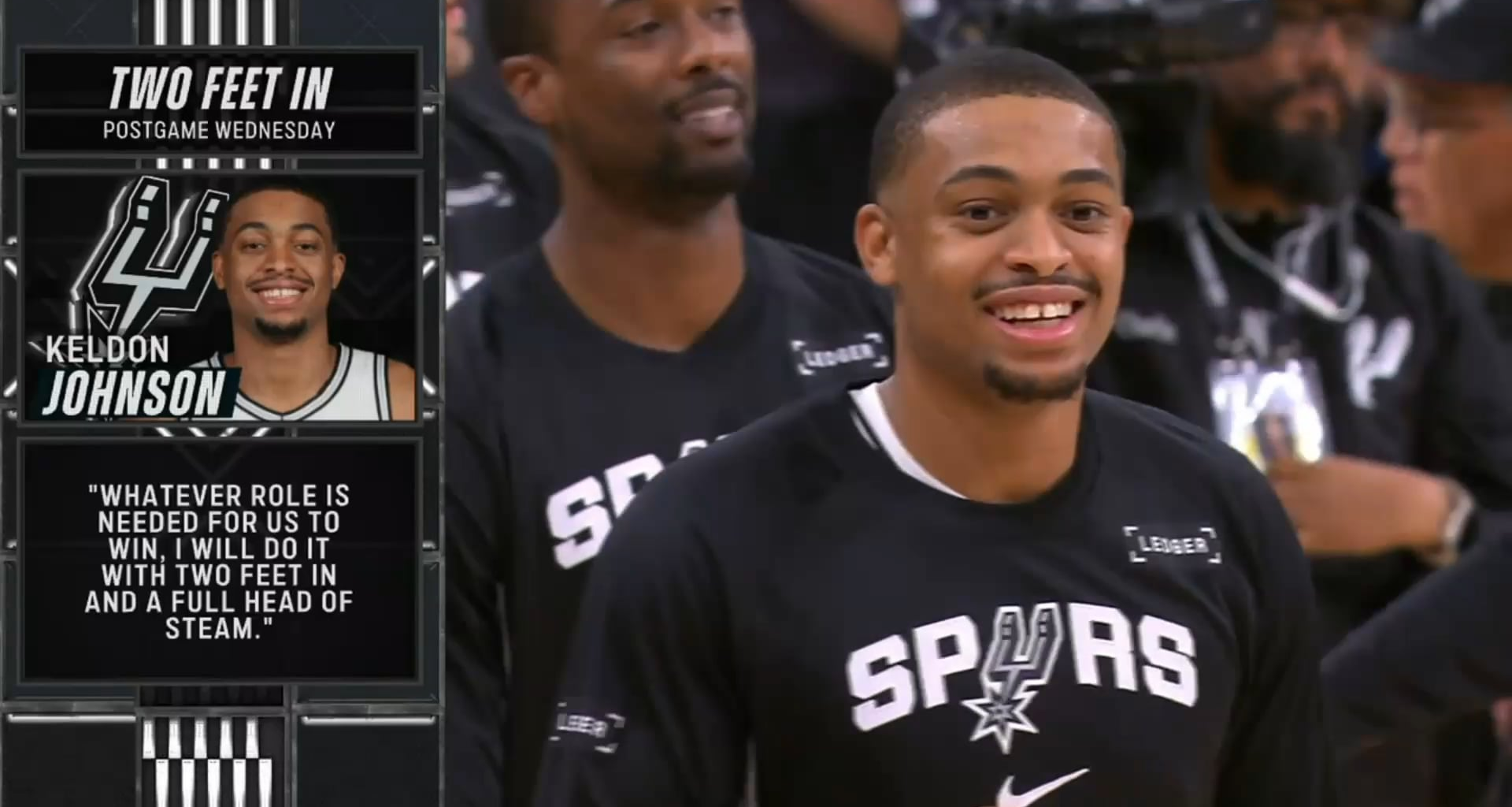 [Highlight] Sean Elliott telestrator knowledge + broadcast storylines for Keldon, Harper, Bryant, Wemby, and Becky Hammon | Preseason vs UTA 10.10.25