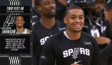 [Highlight] Sean Elliott telestrator knowledge + broadcast storylines for Keldon, Harper, Bryant, Wemby, and Becky Hammon | Preseason vs UTA 10.10.25