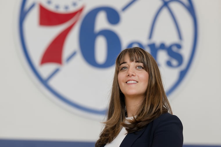 Ariana Andonian is the general manager of the Delaware Blue Coats, the NBA G League affiliate of the Sixers.