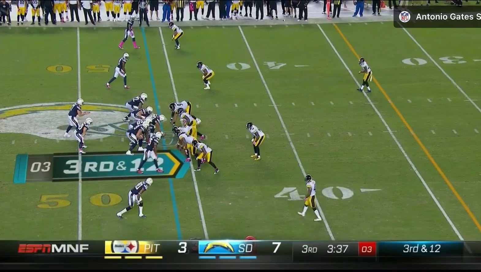 Very Random Steelers Play of the Day: Steelers CB Antwon Blake Gets a Pick Six vs the Chargers (October 12, 2015)
