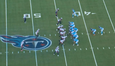 The Titans actually had Corey Levin running a shallow cross on this route concept…. The play resulted in a sack.