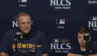 Pat Murphy’s 10 year old son Austin was asked a question in today’s presser about why the Brewers can erase a 2-0 deficit. “The guys respond back really good, they started the season 0-4. Those games were not good. Then they responded with the best record in baseball. I believe they can do it”
