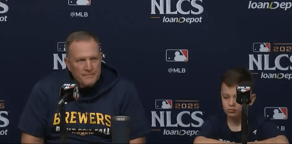 Pat Murphy’s 10 year old son Austin was asked a question in today’s presser about why the Brewers can erase a 2-0 deficit. “The guys respond back really good, they started the season 0-4. Those games were not good. Then they responded with the best record in baseball. I believe they can do it”