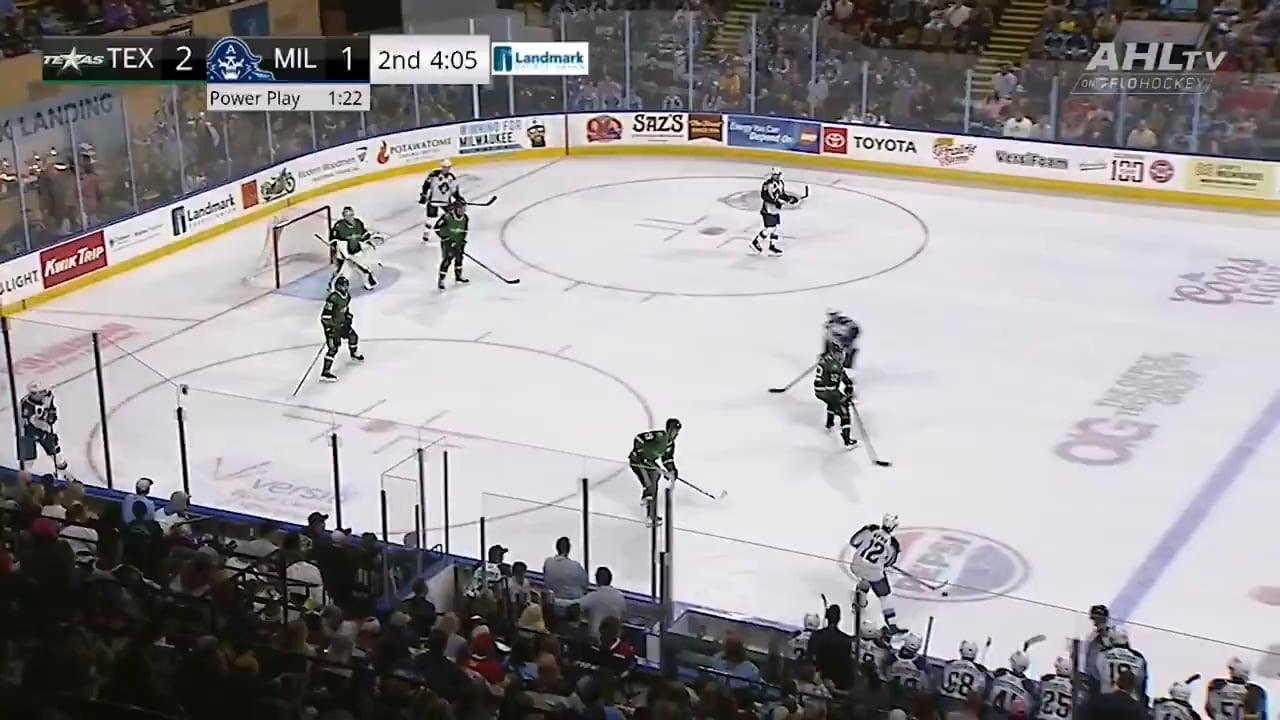 Matthew Wood gets his first professional goal in the power play