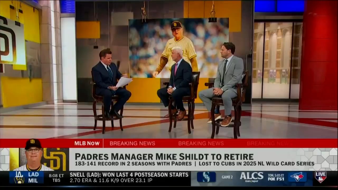 [MLBN] Jake Peavy and Steve Phillips react to Mike Shildt's retirement as Padres manager.