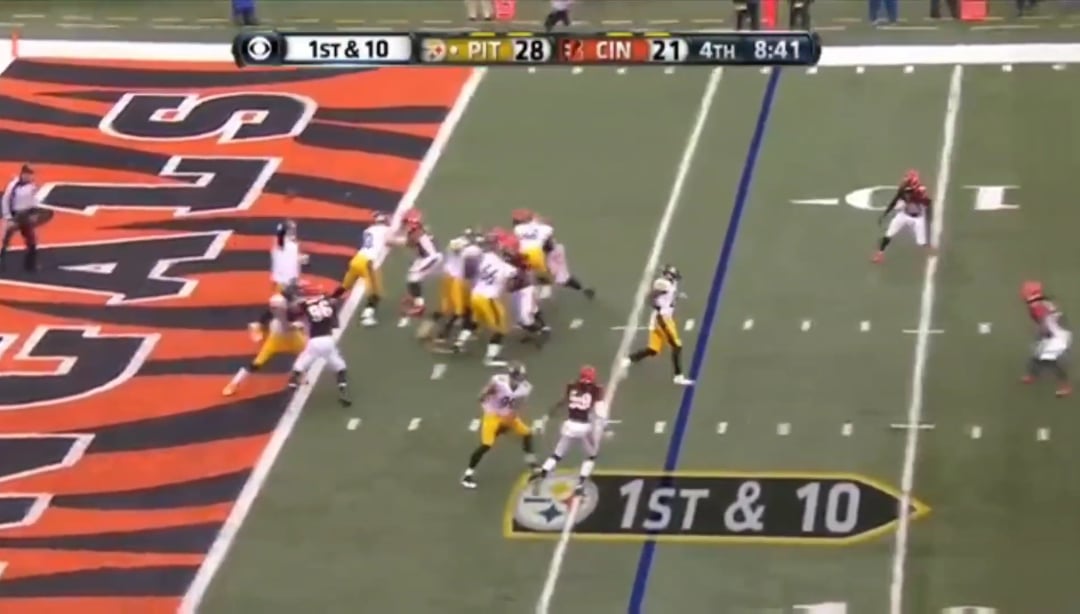 Martavis Bryant 94 yard touchdown vs the Bengals in 2014.