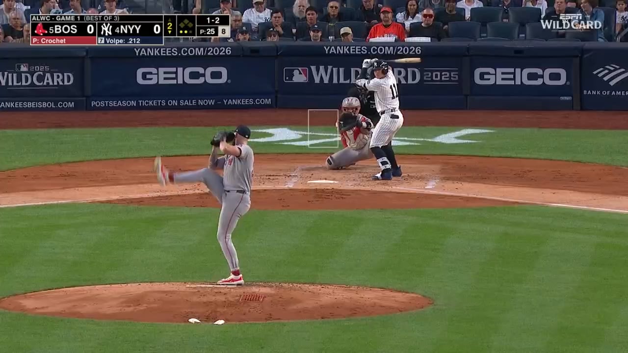 Anthony Volpe gets the Yankees on the board!