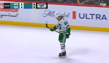 Seth Jarvis secures the win - only player to score during the shootout