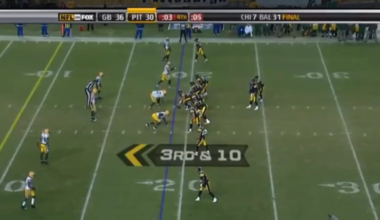Ben Roethlisberger game winning touchdown to Mike Wallace in week 15 of 2009.