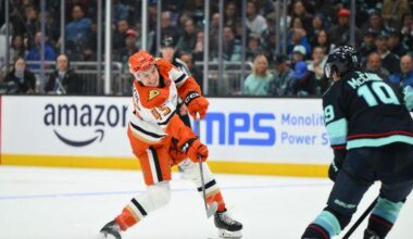 Beckett Sennecke scores in NHL debut, but Ducks fall off, 3-1, in Seattle season opener