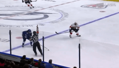 Conor Geekie dazzles right between Jones' ankles and roofs one past Tarasov.