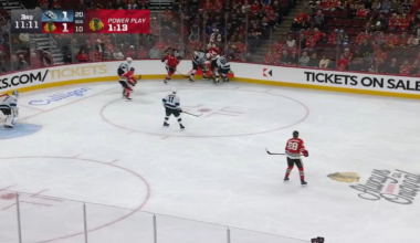 Foligno finds a wide open Burakovsky for the go-ahead goal