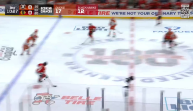 Frank Nazar starts the play at the blue line and finishes it off by cleaning up Wyatt Kaiser's shot that went off the crossbar for his 3rd goal of the season