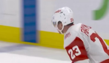 [Injury] Lucas Raymond injured on hit, leaves game