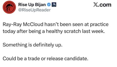 Ray Ray McCloud not seen at practice after being a healthy scratch last week