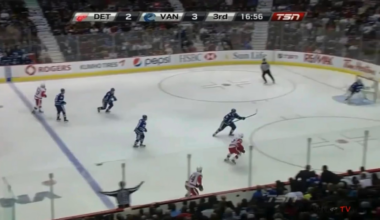 Ryan Kesler gets Kronwalled 12/21/2011