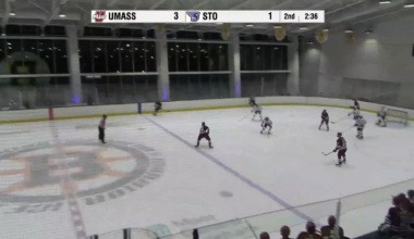 Václav Nestrašil gets a hat trick in just his 3rd game as a NCAA freshman