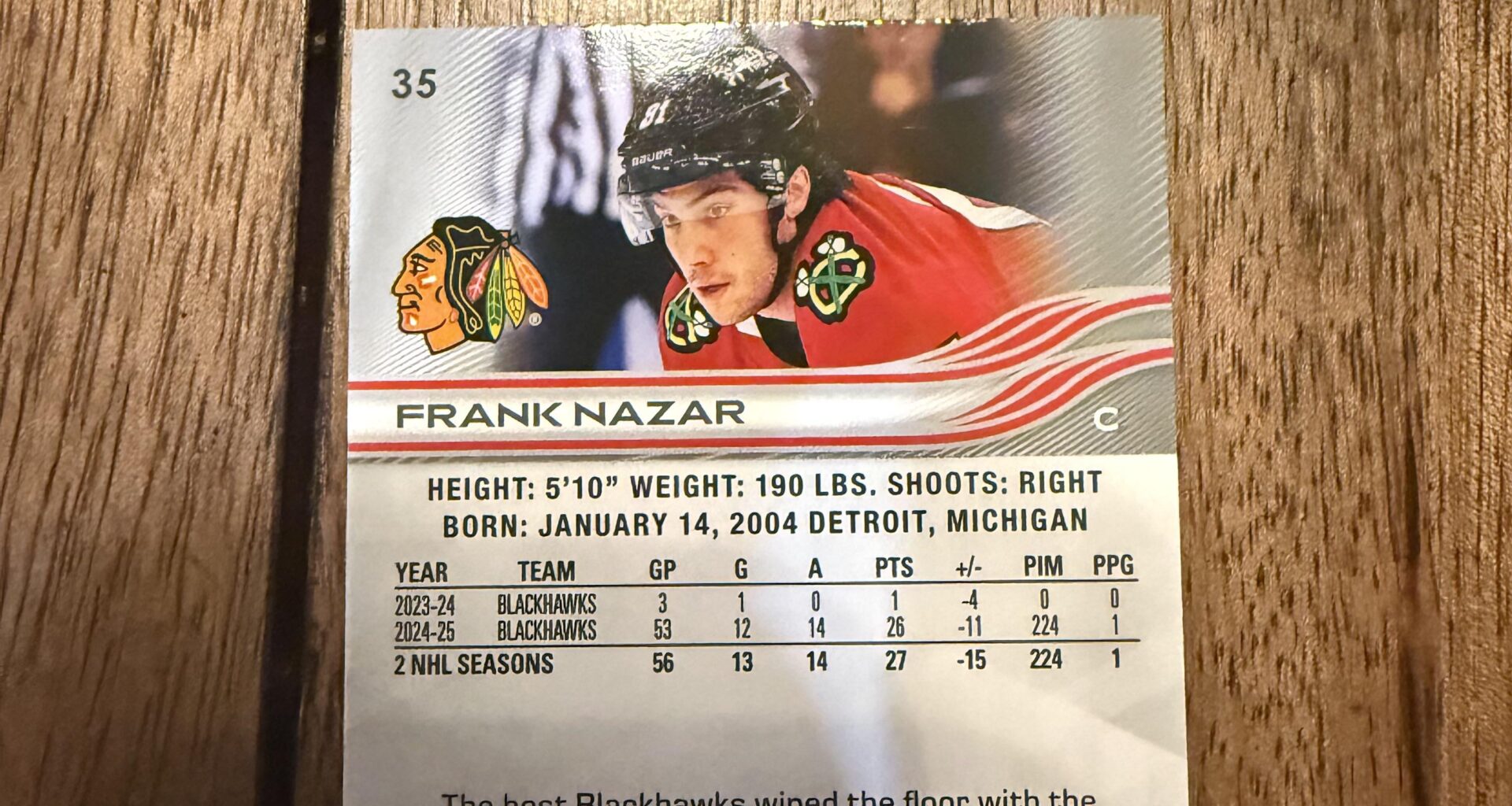 Frank Nazar, Known Enforcer.