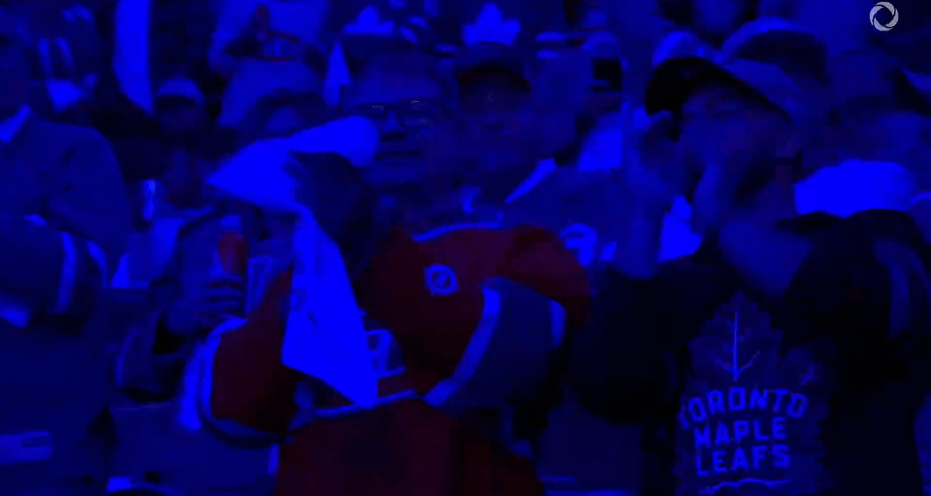 The Toronto Maple Leafs honor Ken Dryden before puck drop at their season opener