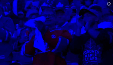 The Toronto Maple Leafs honor Ken Dryden before puck drop at their season opener