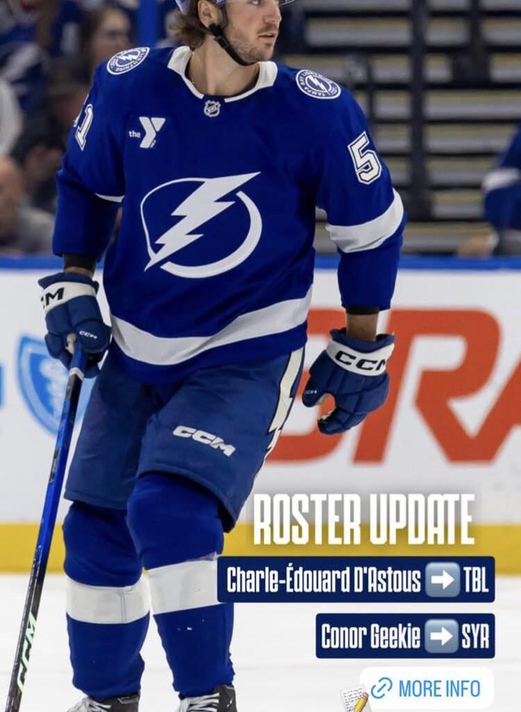 Geekie down to the ahl for d’astous