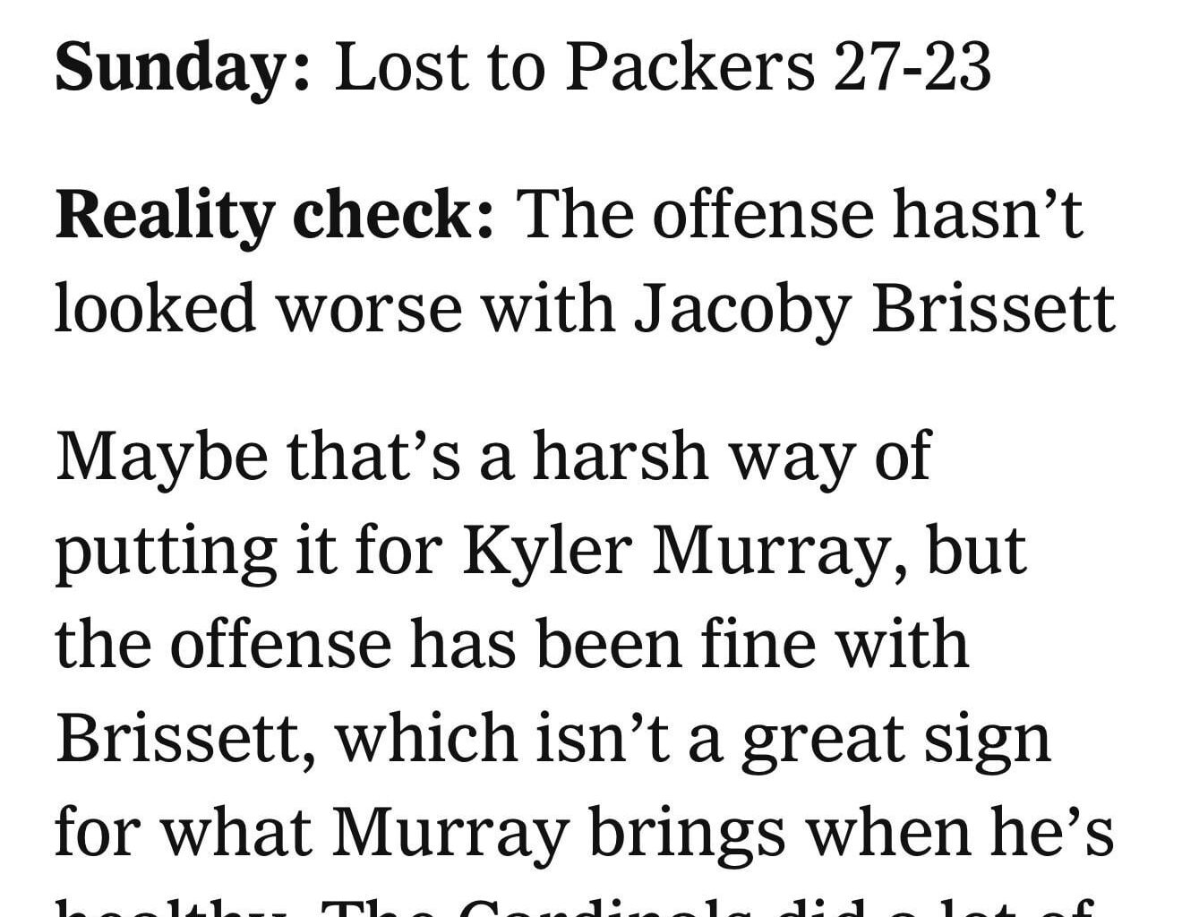 At least we’re not #30….