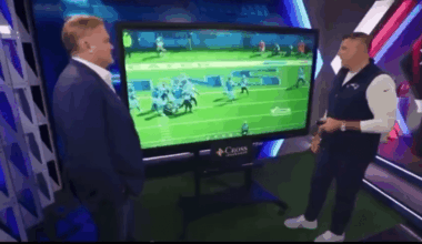 HC Mike Vrabel pointed out that Rhamondre Stevenson started celebrating by sticking out the ball before crossing the goal line last week:

“We can’t sit there and be careless with the ball... We’re not gonna see it anymore.”