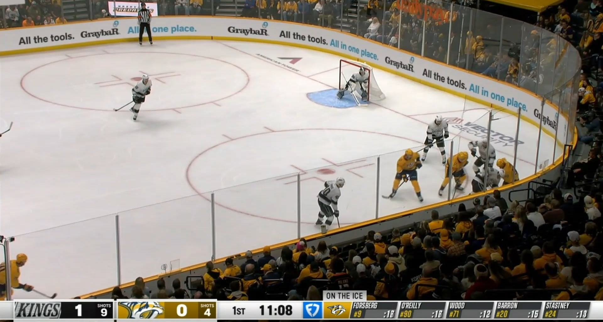 O'Reilly pokes it across the goal for a nearly identical goal to Smith's game winner