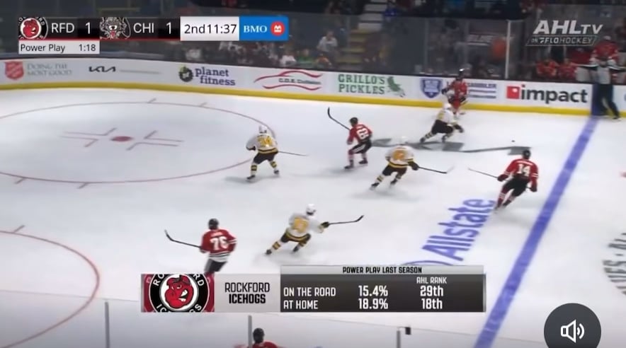 Lardis gets his 1st goal as a pro off a great feed from Moore!