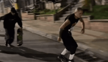 Skateboarding in the streets of Medellin