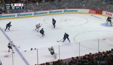 A highlight-reel goal by Andre Burakovsky, who scores between the legs in the crease