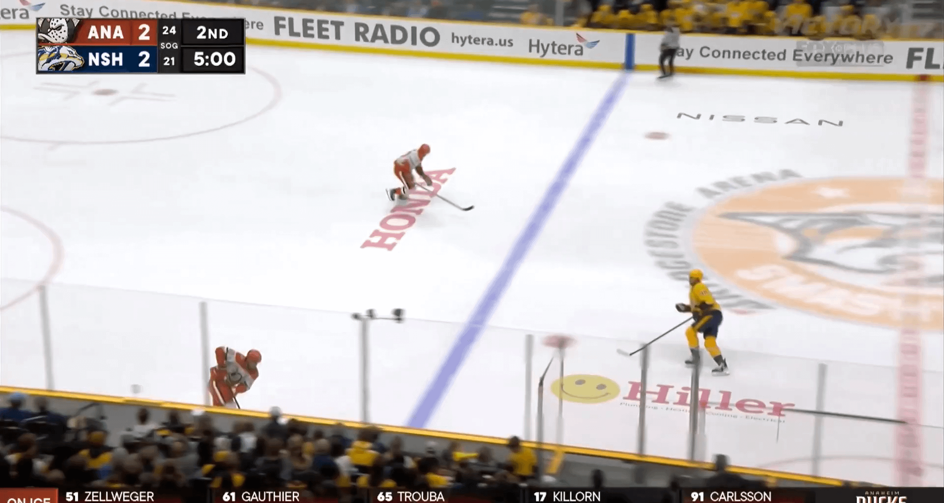 Cutter Gauthier snipes the game winner for his fourth goal in his last five games