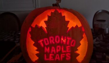 Leafs Pumpkin Carving 💙 Go Leafs