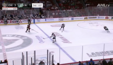 The Wolves won on opening night for the first time in 7 years!    Also, 55 total penalty minutes were assessed for the last 32 seconds of the game!