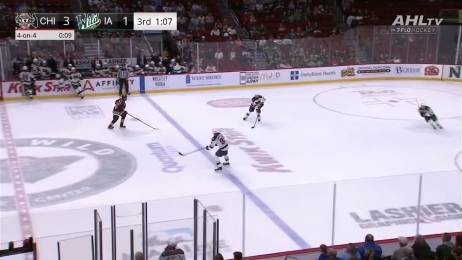 The Wolves won on opening night for the first time in 7 years!    Also, 55 total penalty minutes were assessed for the last 32 seconds of the game!