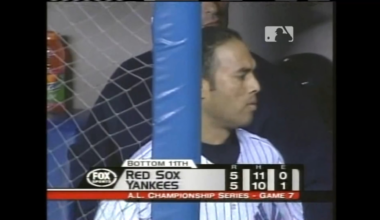On this day in 2003: Aaron Boone hit a dramatic walk-off home run in the bottom of the 11th inning of Game 7 of the American League Championship Series against the Boston Red Sox, sending the Yankees to the World Series.