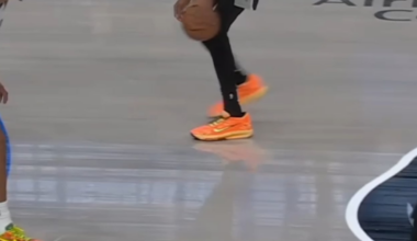 Wemby's ankles/shoes roll when he takes hard side steps