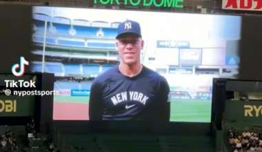 Masahiro Tanaka reaches 200 career wins - and receives a message from our captain, Aaron Judge 👏