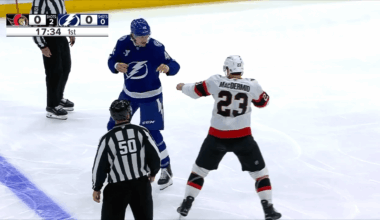 Kurtis MacDermid and Curtis Douglas drop the gloves in their debuts with their new teams