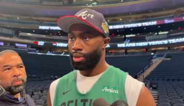 Jaylen Brown on sports betting: "That whole world was introduced a couple of years ago and I don't think they took players into consideration ... we don't benefit from any of the profits, but we gotta deal with a lot of the extra negativity and scrutiny behind all the gambling."