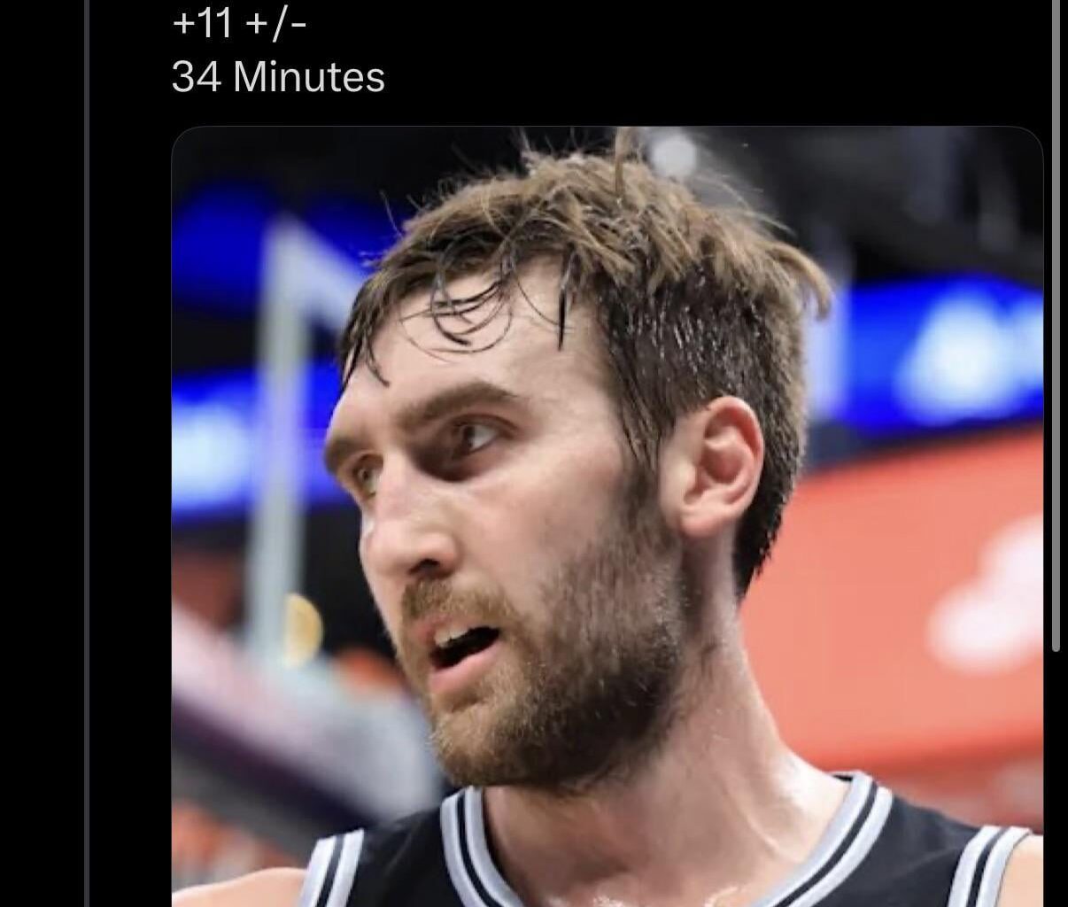 We had to watch zach collins brick 3s 😭 we deserve this